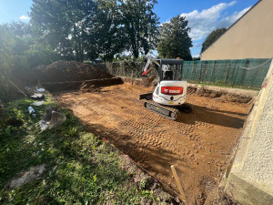 Photo de galerie - Fond de forme pour la construction d’un pavillon.