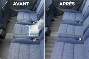Photo de galerie - Banquettes arrières + moquettes arrières nettoyé à la perfection !