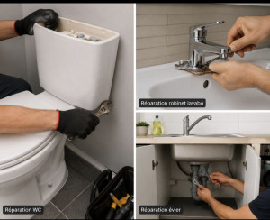 Photo de galerie - Remplacement robinet lavabo , évier et flotteur wc .