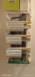 Photo de galerie - Pose et câblage tableau électrique 3 rangé 