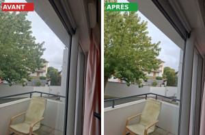 Photo de galerie - Lavage de vitre 