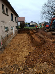 Photo de galerie - Terrassement en vue de faire une terrasse