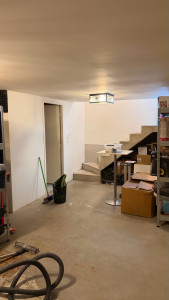 Photo de galerie - Création cloison sous-sol avant