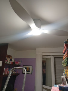 Photo de galerie - Pose ventilo au plafond 
