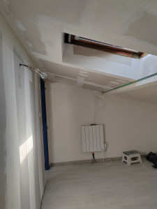 Photo de galerie - Reprise du placo plâtre 