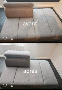 Photo de galerie - Nettoyage canapé 