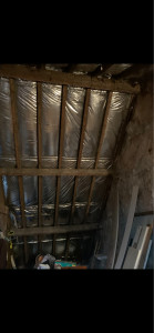 Photo de galerie - Isolation thermo en sous rampant 