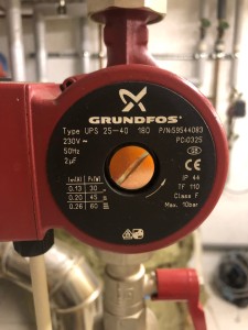 Photo de galerie - Remplacement pompe de circulation chauffage