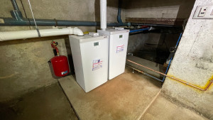 Photo de galerie - Remplacement d’une chaudière vétuste à l’école de Atton nous avons fait appel à la meilleur des marques de chaudière et 100%  made in France pour que nos petits écoliers puissent étudier au chaud toute l’année !