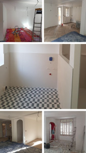 Photo de galerie - Pose de carrelage 10cm×5cm et peinture 