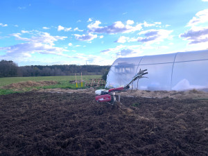 Photo de galerie - Fourniture et pose d'une serre de 50m2 et préparation d'une zone de culture #2