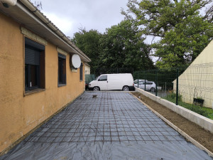 Photo de galerie - Terrassement et préparation de dalles prêt a recevoir le béton 