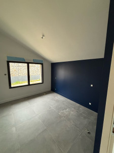 Photo de galerie - Rénovation d’une chambre, mur et plafond