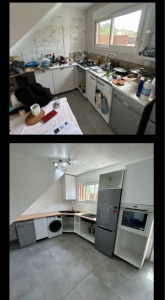 Photo de galerie - Peinture plusse montage cuisine 