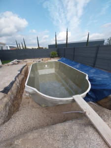 Photo de galerie - Primaire effectué avant la pose du mat de verre