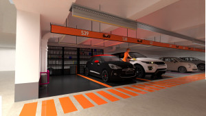 Photo de galerie - Projet SIXT Paris Montparnasse - Agencement et décoration parking 