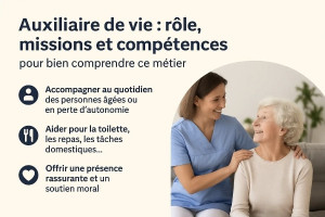 Photo de galerie - Auxiliaire de vie 
maintien à domicile,  aide à la personne 
