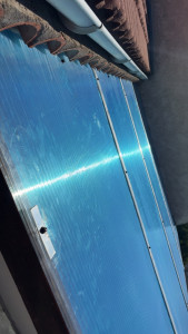 Photo de galerie - Changement de plaque polycarbonate sur pergola