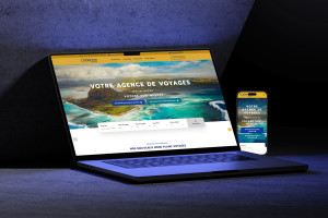 Photo de galerie - Mock up site Cadence Voyages