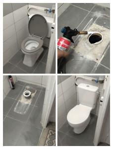 Photo de galerie - Remplacement wc 