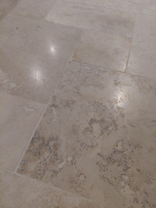 Photo de galerie - Pose travertin 4 opus Romain