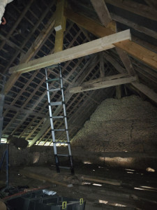 Photo de galerie - Fabrication et pose d'une ferme sous-toiture existante