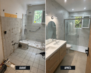 Photo de galerie - Rafraîchissement salle de bains 