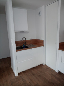 Photo de galerie - Installation d’une cuisine dans un appartement neuf à Ploermel 