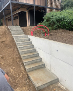 Photo de galerie - Escaliers en béton avec palier 