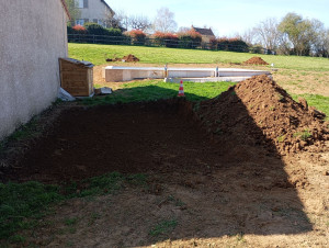 Photo de galerie - Terrassement pour abri de jardin