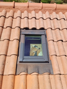 Photo de galerie - Pose d'un velux 