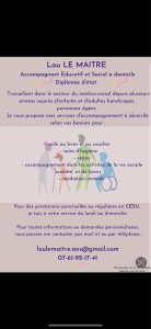 Photo de galerie - Flyer avec mes prestations et informations 