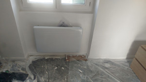 Photo de galerie - Chantier en cours pose de radiateur