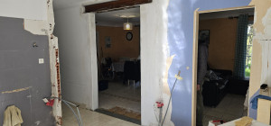 Photo de galerie - Ouverture mur pose lPN métallique 