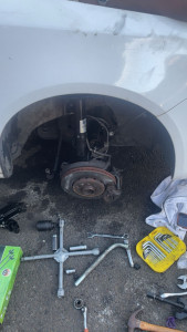 Photo de galerie - Remplacement amortisseur avant 