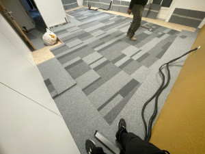 Photo de galerie - Réalisation faux plancher 