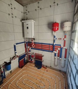 Photo de galerie - Calcul de chauffage, installation d'une chaudière, radiateurs, plancher chauffant, tuyauterie et mise en service. Solo