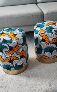 Photo de galerie - Customisation pouf 