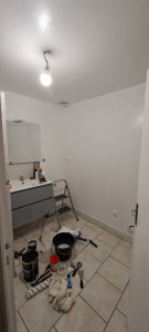 Photo de galerie - Remise en état salle bain suite humidite avec peinture +installation vmc hygroreglable 