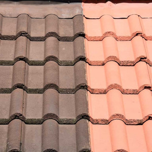 Photo de galerie - Avant et après hydrofuge 