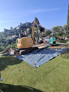 Photo de galerie - Piscine terrassement 