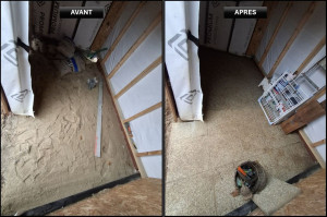 Photo de galerie - J'ai réalisé ce dallage dans un local à vélo 