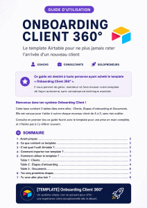 Photo de galerie - Création d'un système simple pour faciliter le onboarding de nouveaux clients. Ce système automatisé permet de ne rien oublier, et maximiser l'expérience client.