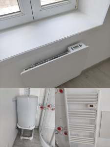 Photo de galerie - Installation de chauffage , sèche serviette et chauffe-eau chez un locataire 