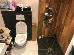 Photo de galerie - Pose de sanitaire encastré et douche italienne 