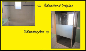 Photo de galerie - Passage baignoire en douche 