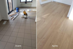 Photo de galerie - Pose de parquet