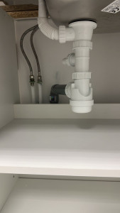 Photo de galerie - Changement siphon + évacuation 