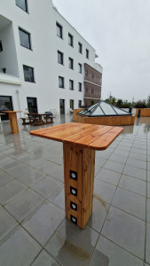 Photo de galerie - Mobilier de jardin et jardinières bois sur mesure ! 