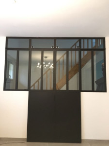 Photo de galerie - Verrière avec porte coulissante